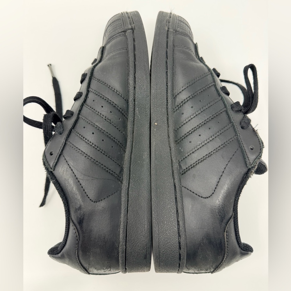 Adidas Superstar Black Sneakers 80s Street Sporty Footwear Athletic Shoes Unisex - Picture 12 of 17